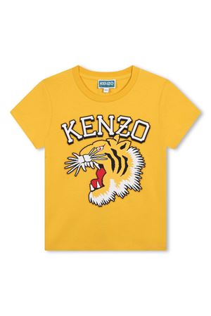 yellow cotton tshirt KENZO KIDS | K6076556A